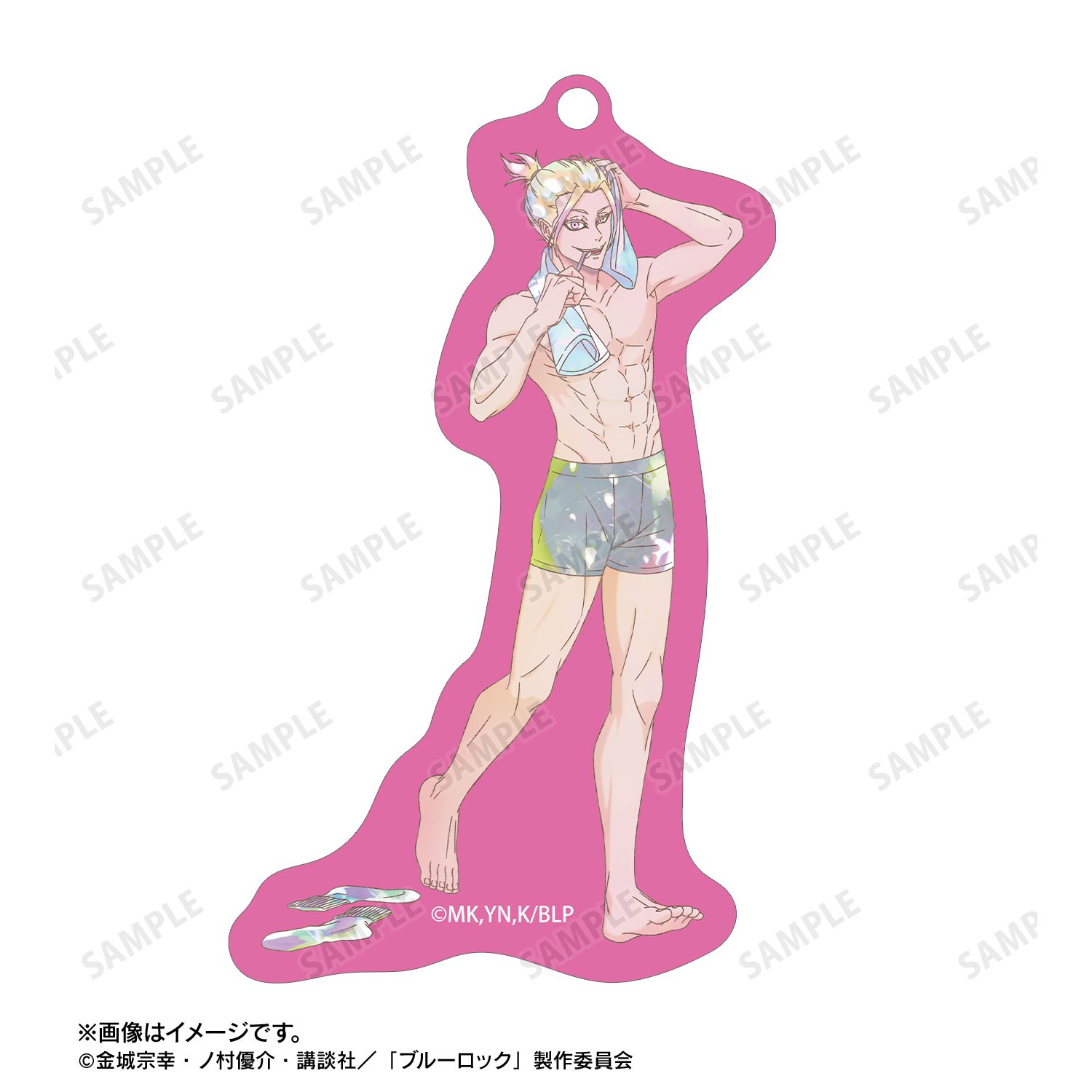 TVアニメ『ブルーロック』 描き下ろし 士道 龍聖 モーニングルーティンver. Ani-Art KAWAII label 2連ワイヤーBIGアクリルキーホルダー 图片 3 | AniSmile