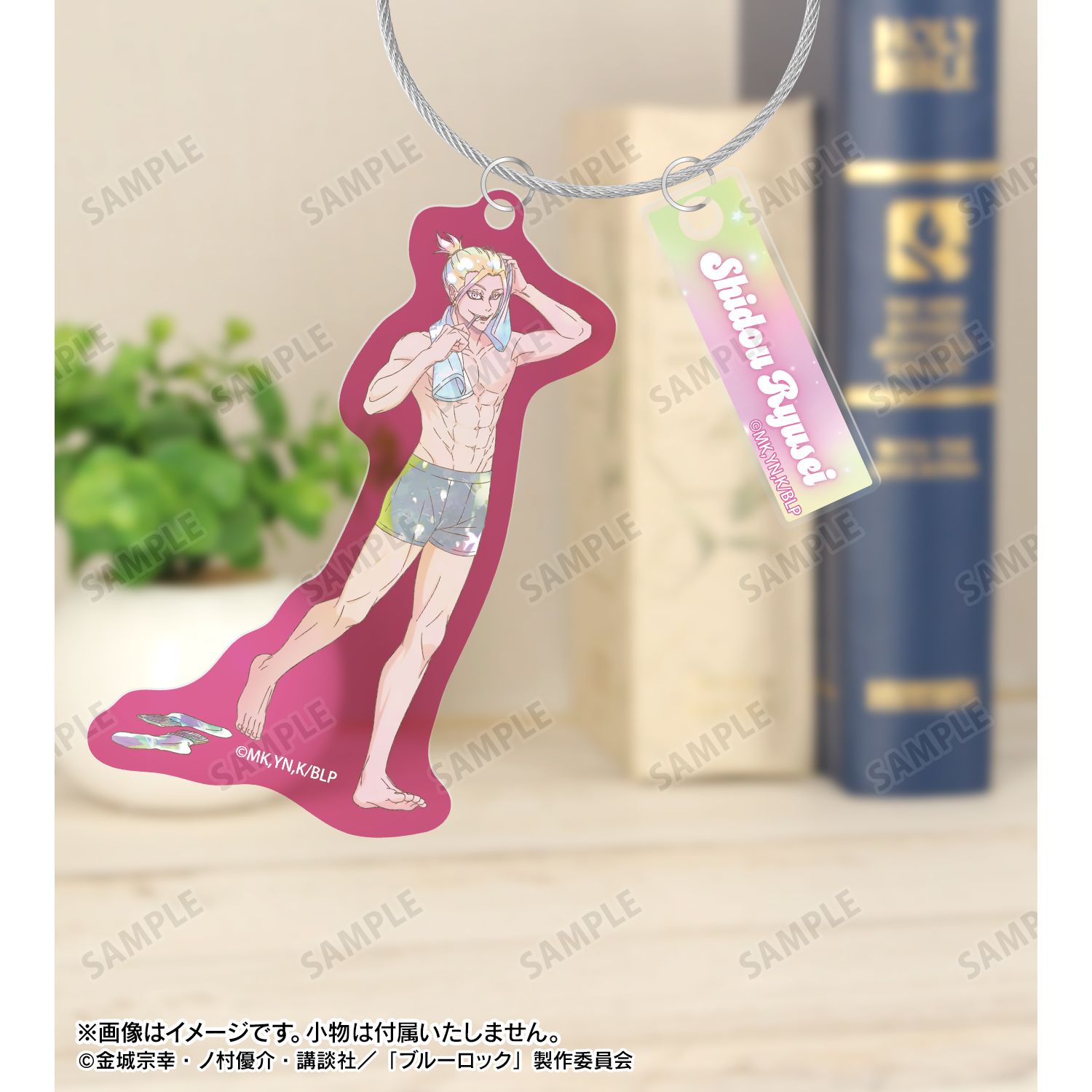 TVアニメ『ブルーロック』 描き下ろし 士道 龍聖 モーニングルーティンver. Ani-Art KAWAII label 2連ワイヤーBIGアクリルキーホルダー 图片 5 | AniSmile