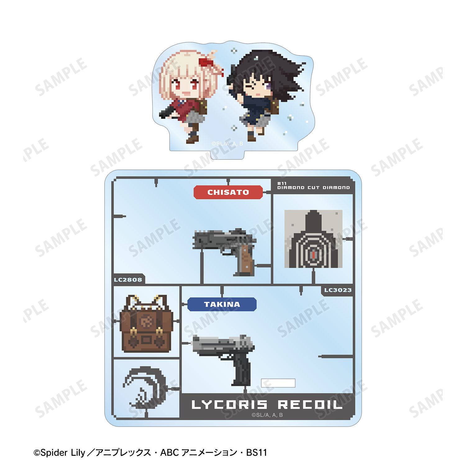 TVアニメ「リコリス・リコイル」 錦木千束&井ノ上たきな DOT DOT アクリルスタンド付きコースター ver.A 画像 3 | AniSmile