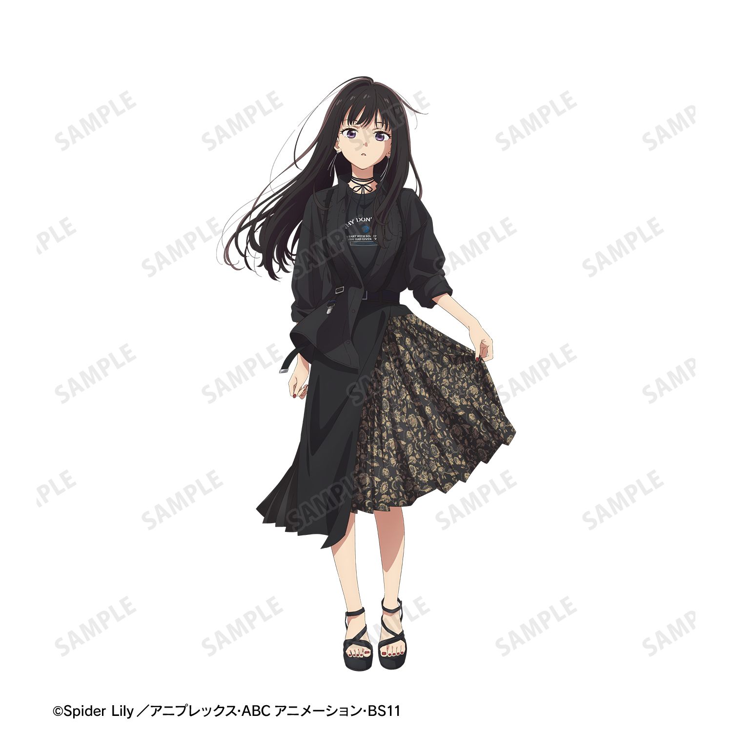 TVアニメ「リコリス・リコイル」 描き下ろし 井ノ上たきな シャツコーディネートver. BIGシルエットTシャツユニセックス(サイズ/L) 画像 6 | AniSmile