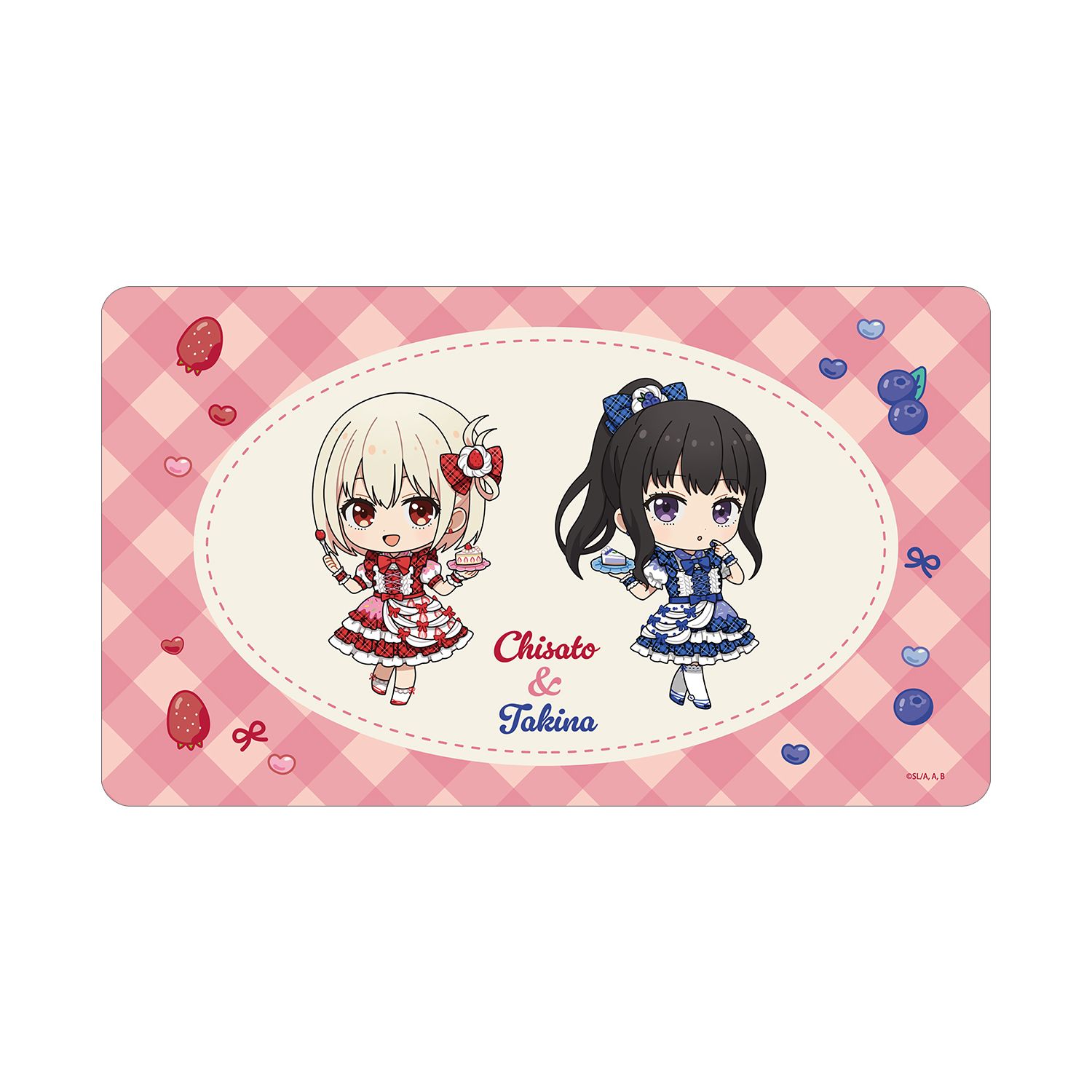 TVアニメ「リコリス・リコイル」 錦木千束&井ノ上たきな ちびキャラ スイーツ衣装ver. マルチデスクマット - AniSmile