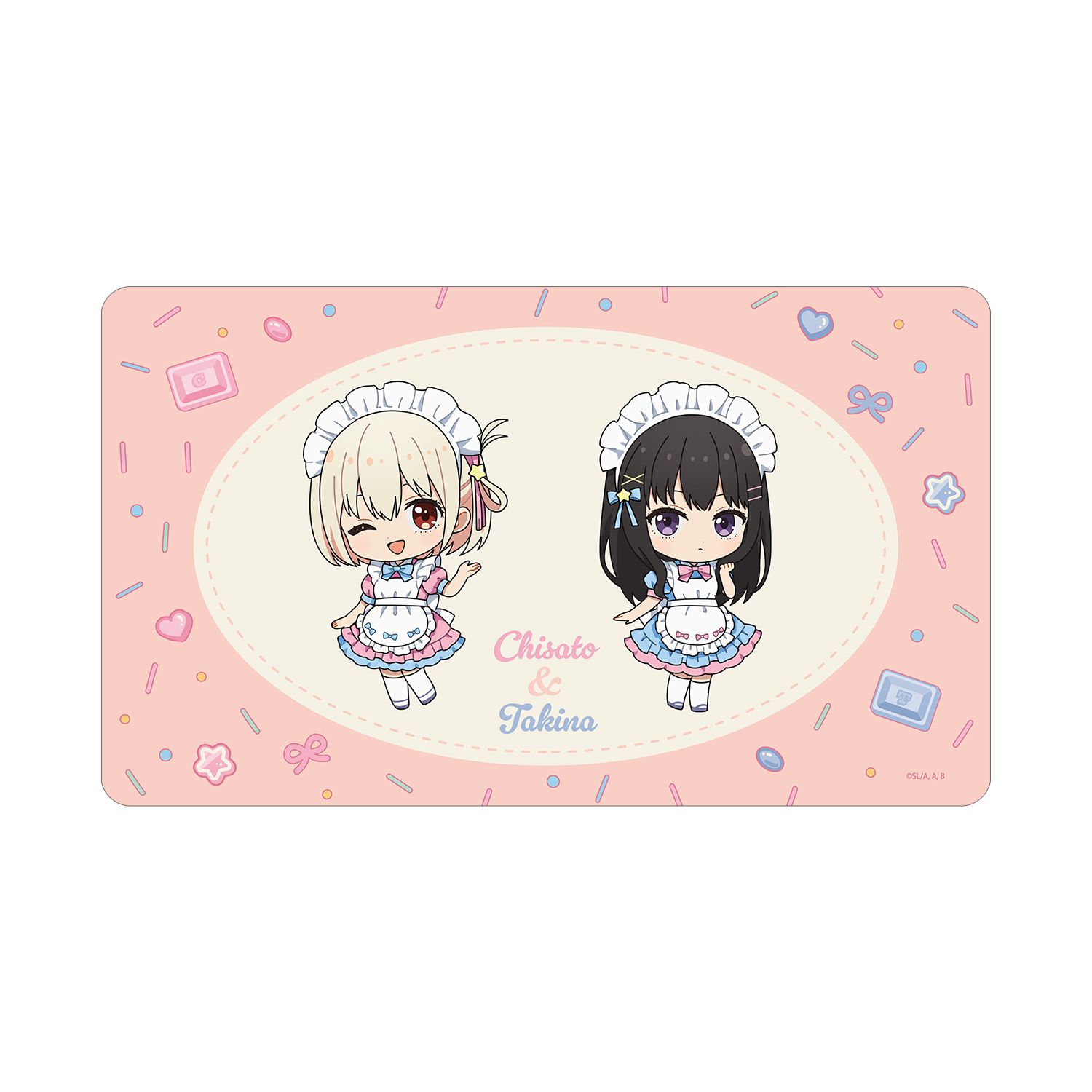 TVアニメ「リコリス・リコイル」 錦木千束&井ノ上たきな ちびキャラ メルヘンメイドver. マルチデスクマット 画像 2 | AniSmile