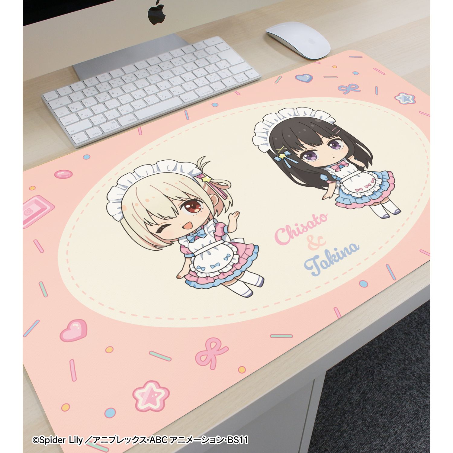 TVアニメ「リコリス・リコイル」 錦木千束&井ノ上たきな ちびキャラ メルヘンメイドver. マルチデスクマット 画像 3 | AniSmile