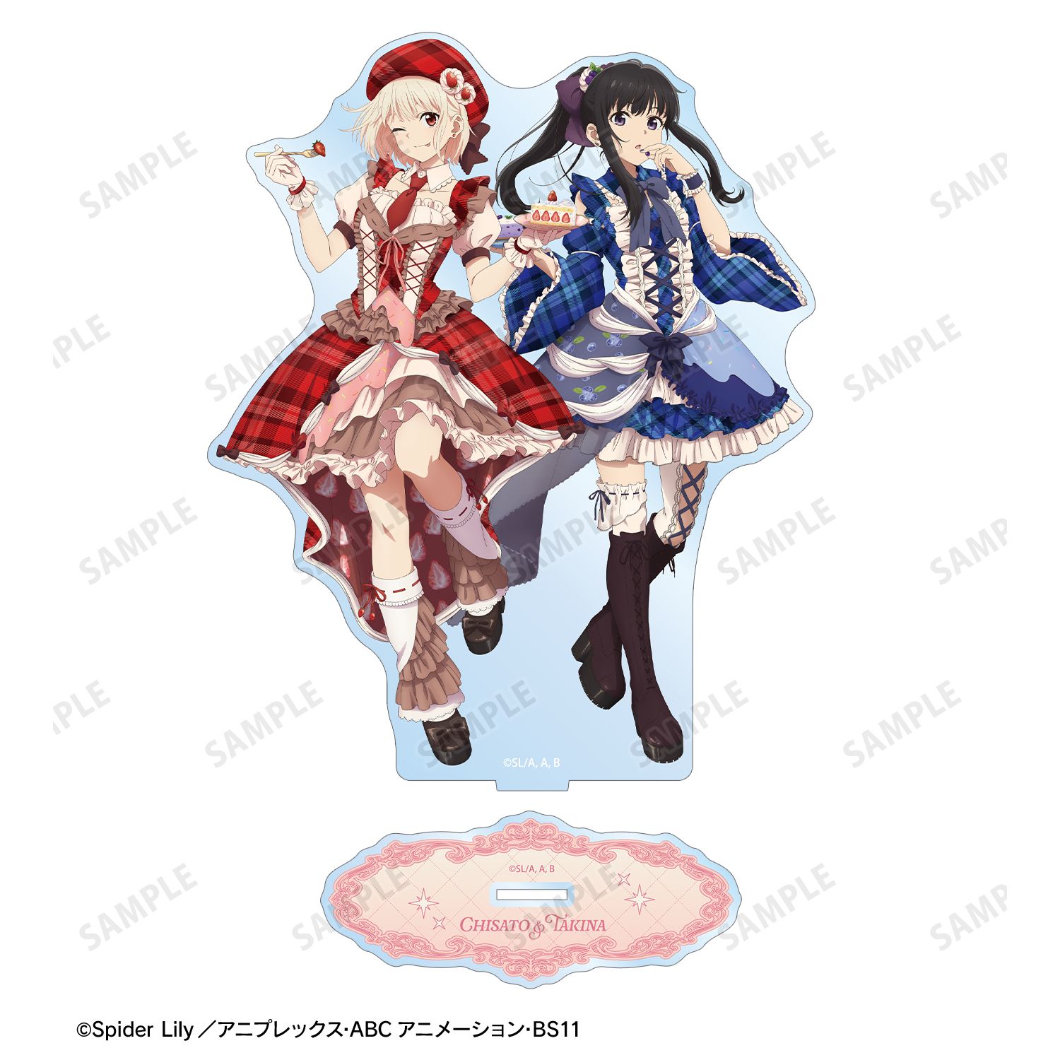 TVアニメ「リコリス・リコイル」 描き下ろし 錦木千束&井ノ上たきな スイーツ衣装ver. BIGアクリルスタンド 画像 3 | AniSmile