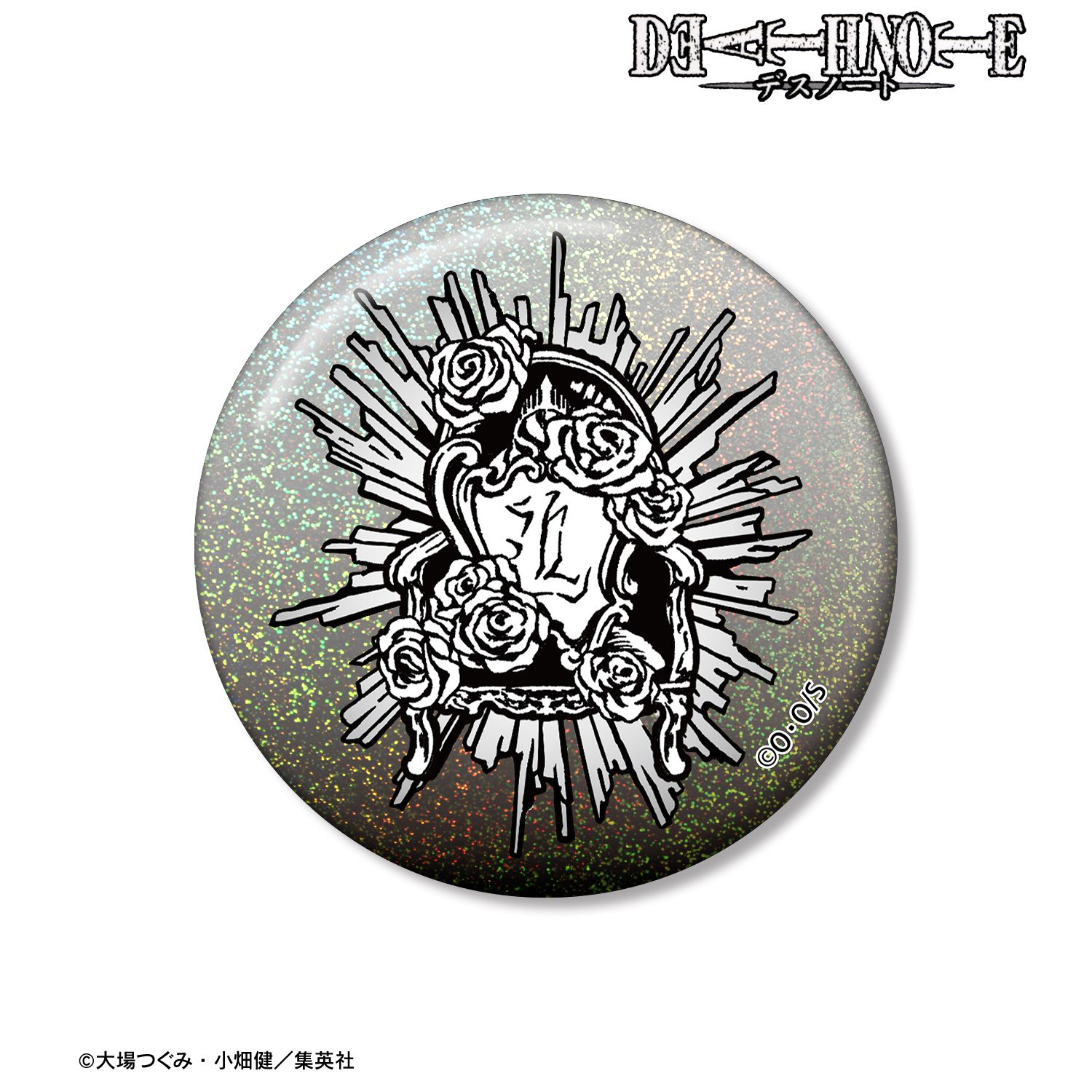 DEATH NOTE Lモチーフ A:code ホログラム缶バッジ - AniSmile
