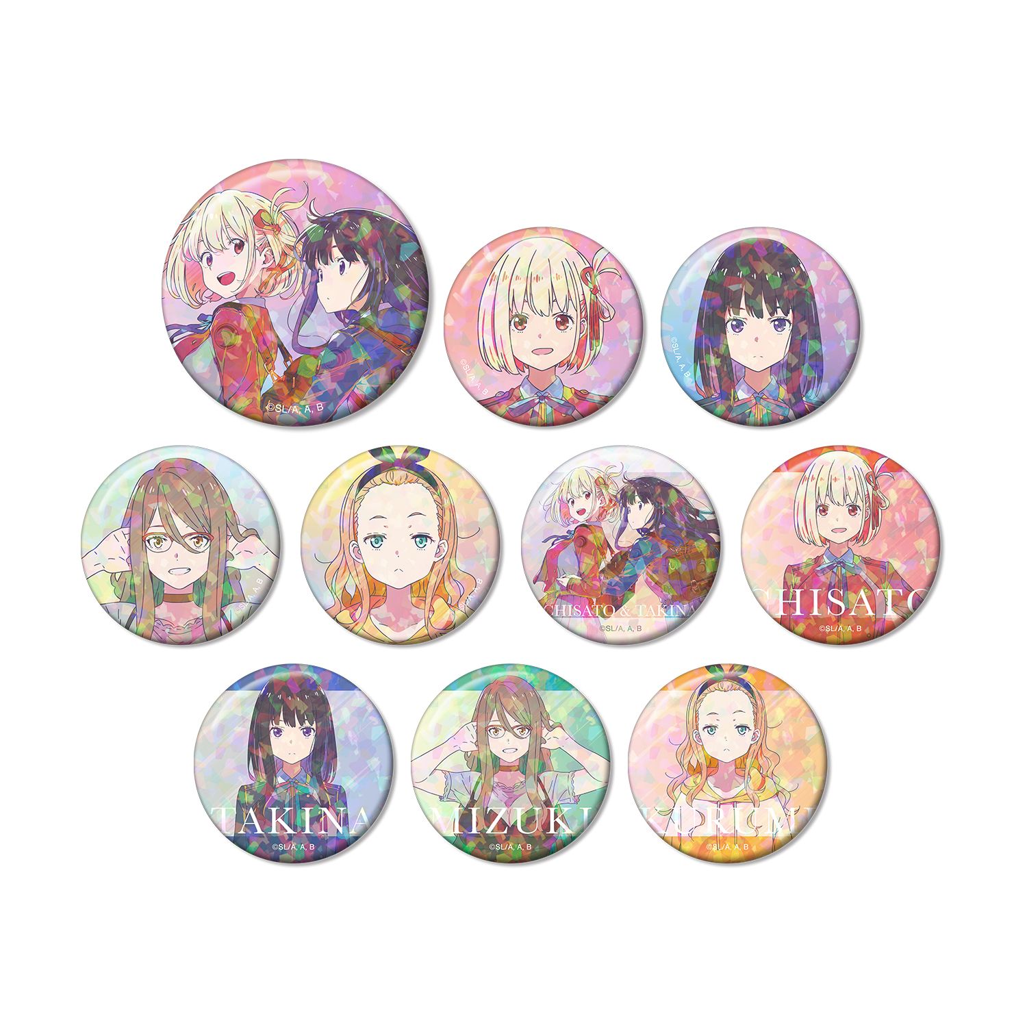 TVアニメ「リコリス・リコイル」 トレーディング Ani-Art clear label ホログラム缶バッジ(単位/単品) - AniSmile