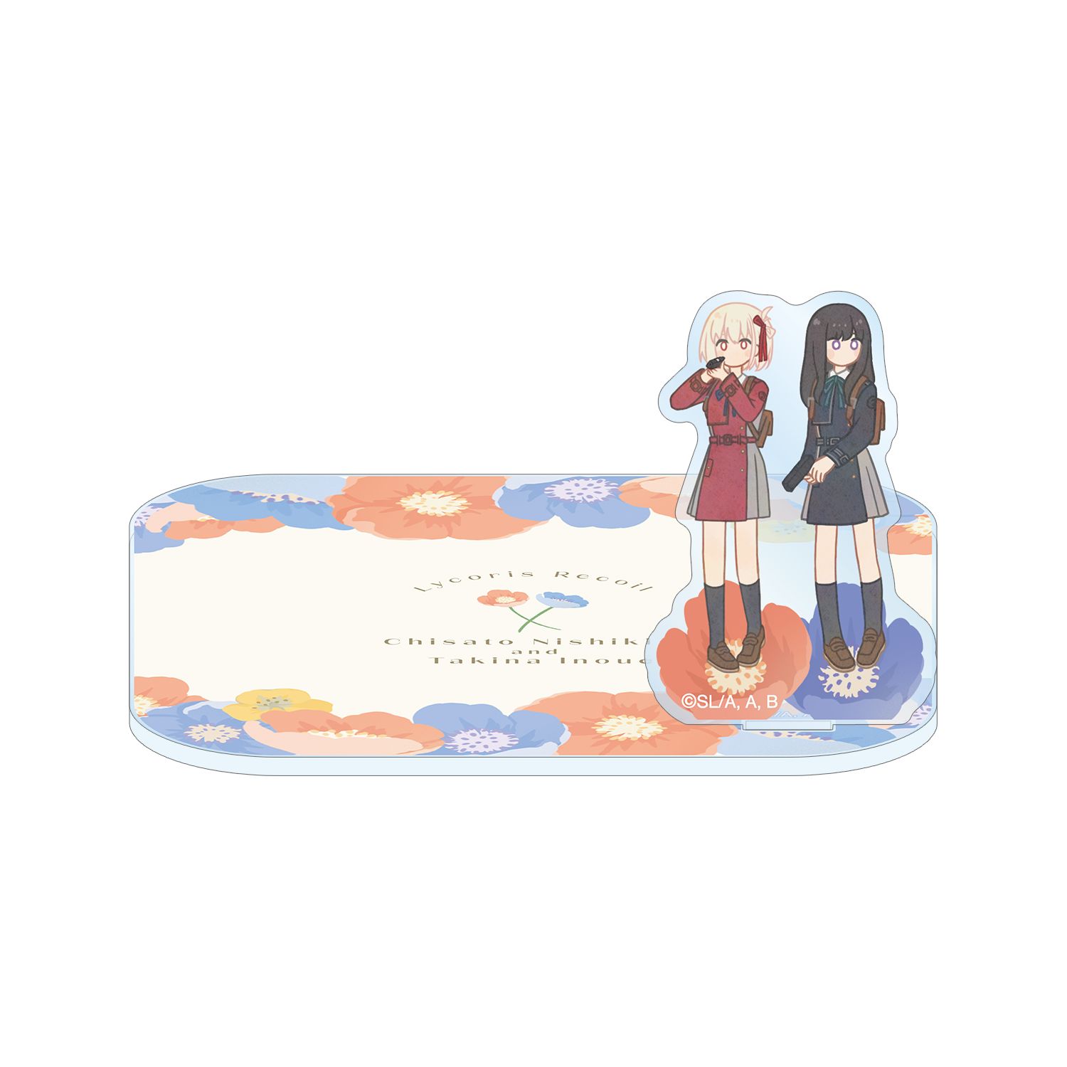 TVアニメ「リコリス・リコイル」 錦木千束&井ノ上たきな Botania アクリルスタンド付きコースター ver.A - AniSmile