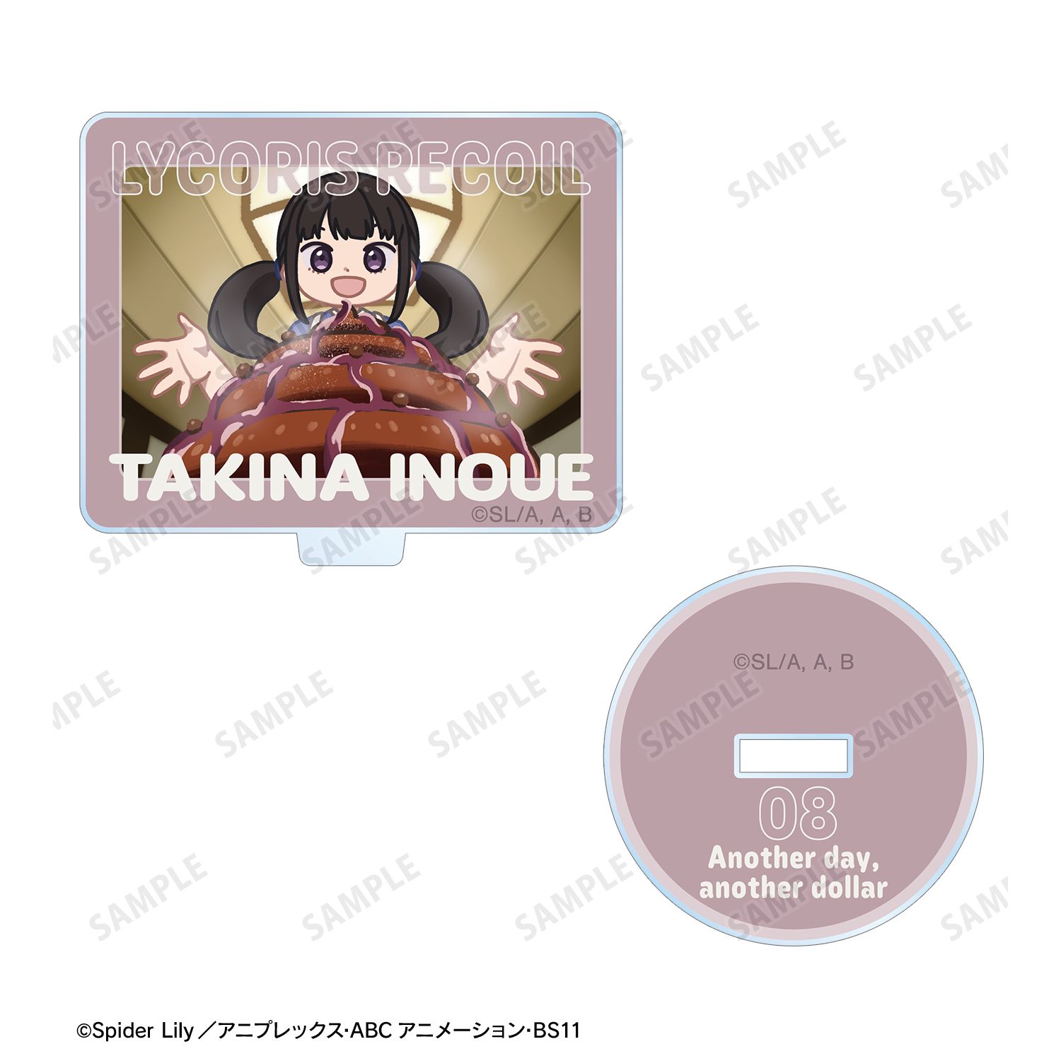 TVアニメ「リコリス・リコイル」 井ノ上たきな ゆるコマ アクリルスタンドマルチバッジ 画像 3 | AniSmile