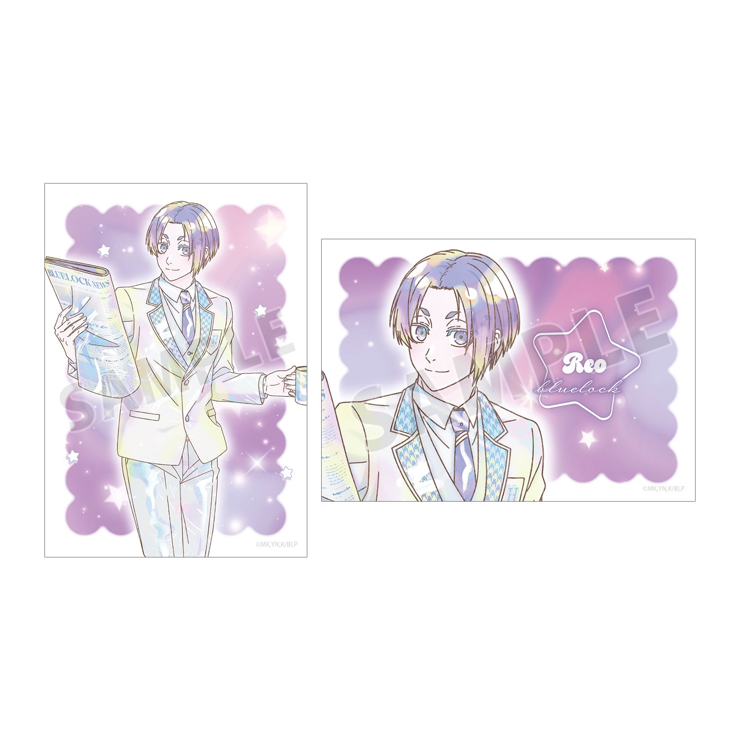 TVアニメ『ブルーロック』 描き下ろし 御影 玲王 モーニングルーティンver. Ani-Art KAWAII label ブロマイド2枚セット Image 2 | AniSmile