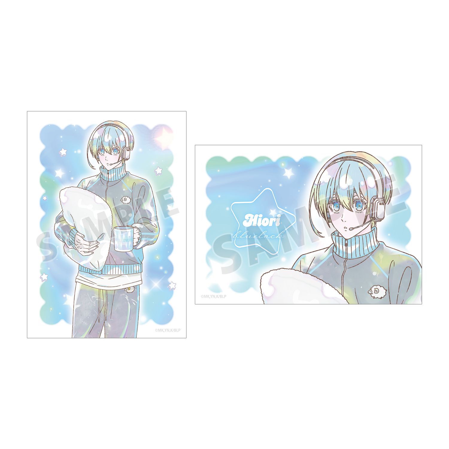 TVアニメ『ブルーロック』 描き下ろし 氷織 羊 モーニングルーティンver. Ani-Art KAWAII label ブロマイド2枚セット - AniSmile
