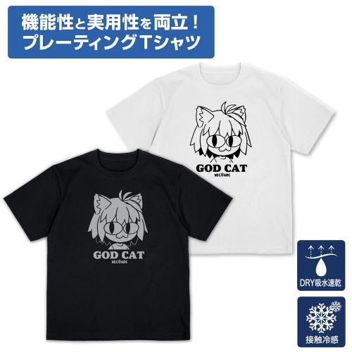 月姫 -A piece of blue glass moon- GOD CAT ネコアルク プレーティングTシャツ/WHITE-S - 官方商品图片 | AniSmile