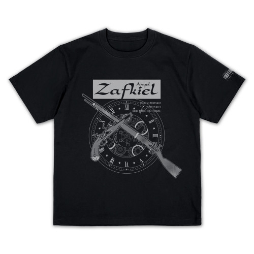 デート・ア・ライブⅤ ザフキエル プレーティングTシャツ/BLACK-S 图片 2 | AniSmile