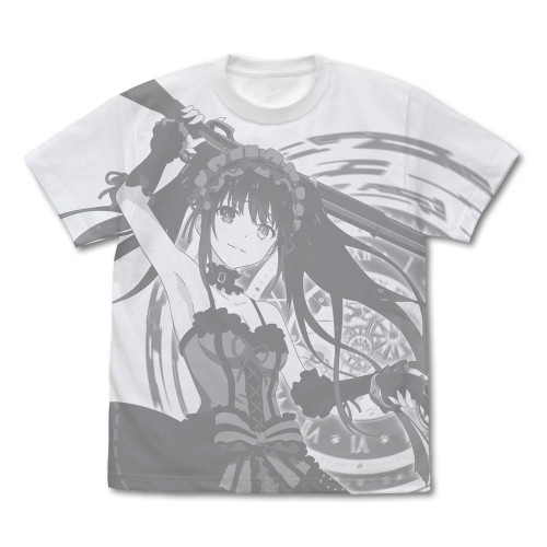 デート・ア・ライブⅣ 時崎狂三 オールプリントTシャツ/WHITE- - AniSmile