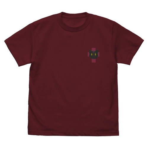 この素晴らしい世界に祝福を! ちょむすけ ワンポイント刺繍Tシャツ/BURGUNDY-M 画像 2 | AniSmile