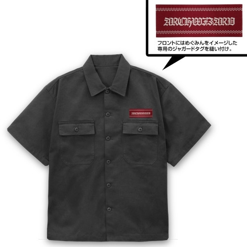 この素晴らしい世界に祝福を! めぐみん 刺繍ワークシャツ/GRAY-M 图片 3 | AniSmile