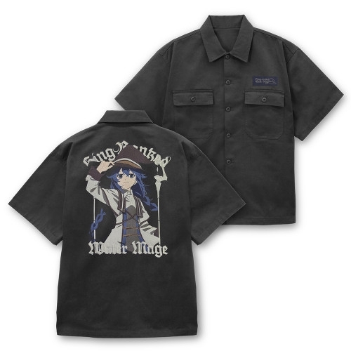 アニメ「無職転生Ⅲ ~異世界行ったら本気だす~」 ロキシー・M・グレイラット 刺繍ワークシャツ/GRAY- - AniSmile