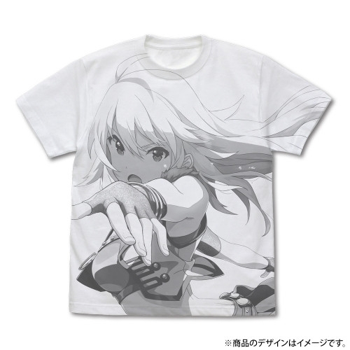 アイドルマスター ミリオンライブ! 【スターリー・グロウ 星井美希+】 オールプリントTシャツ/WHITE- - AniSmile