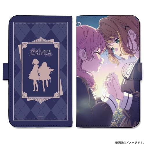 TVアニメ『きみが死ぬまで恋をしたい』 シーナ&ミミ 手帳型スマホケースLL - AniSmile