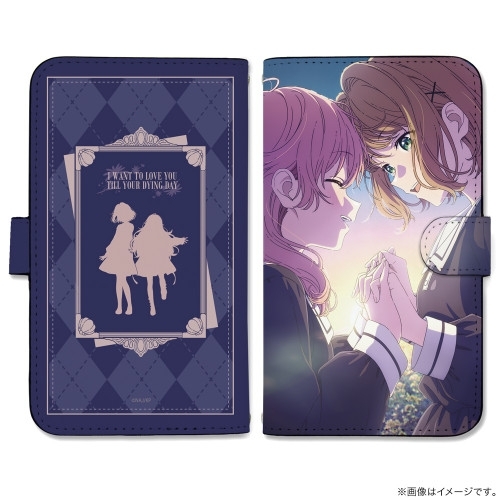 TVアニメ『きみが死ぬまで恋をしたい』 シーナ&ミミ 手帳型スマホケースL - AniSmile