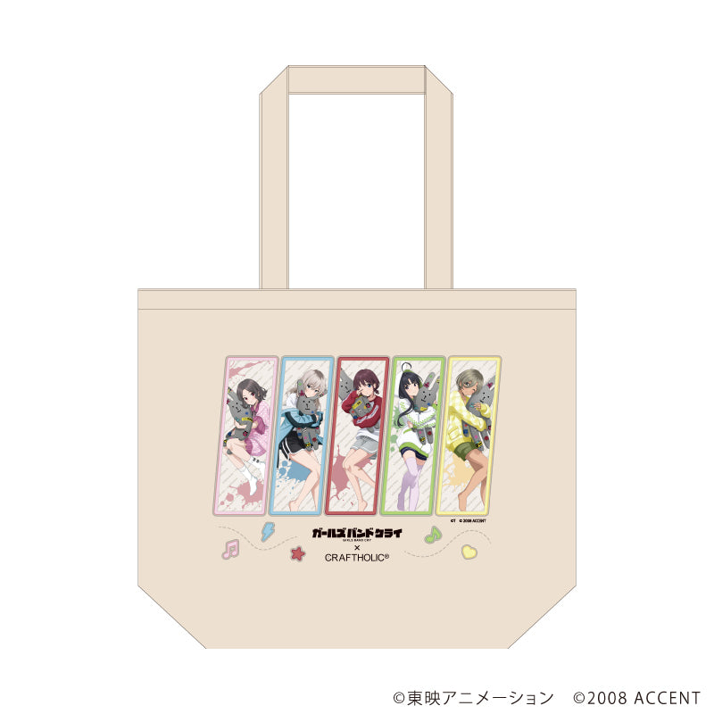 キャンバスデイリートート「ガールズバンドクライ×CRAFTHOLIC」01/集合デザイン(描き下ろしイラスト) - AniSmile