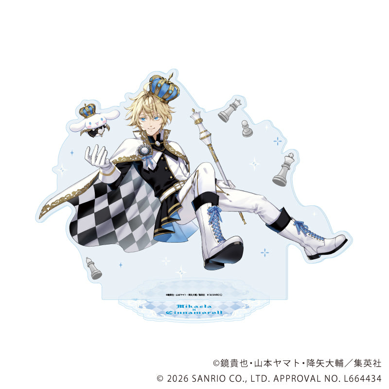 BIGアクリルスタンド「終わりのセラフ×サンリオキャラクターズ」02/百夜ミカエラ×シナモロール(コラボイラスト) - AniSmile