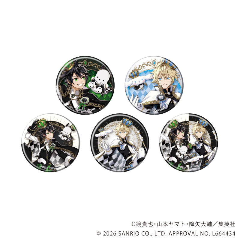 マット加工缶バッジ(57mm)「終わりのセラフ×サンリオキャラクターズ」01/ブラインド(全5種)(コラボイラスト) - AniSmile