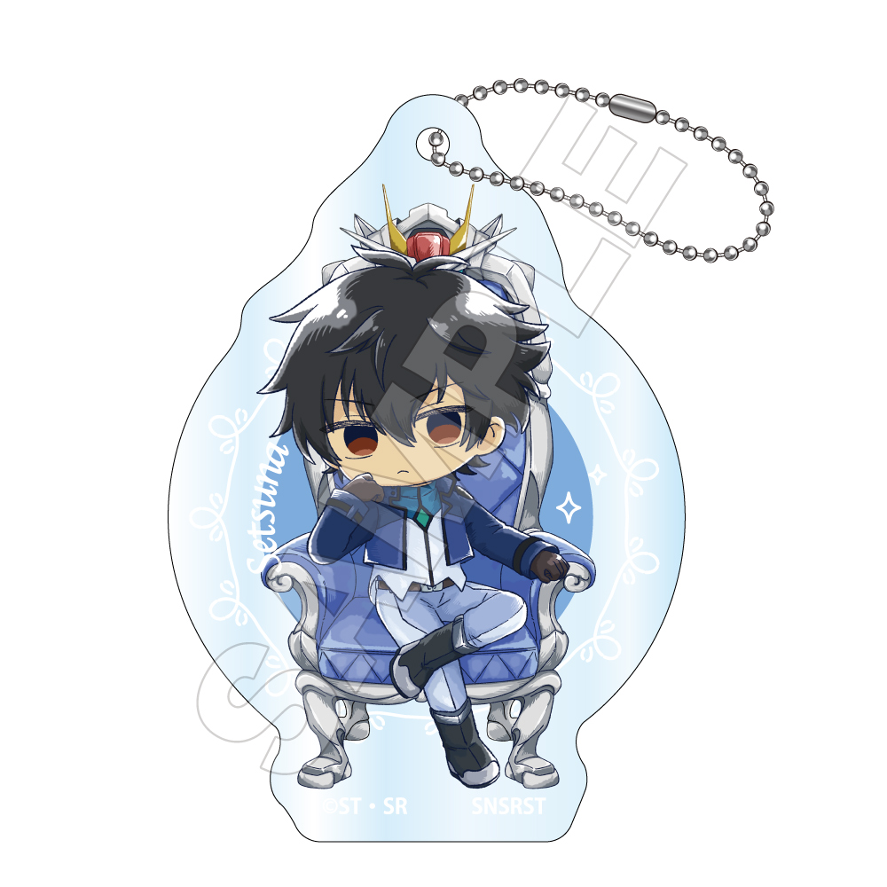 機動戦士ガンダム00 Sketchu! 玉座 アクリルキーチェーン 刹那・F・セイエイ 画像 4 | AniSmile