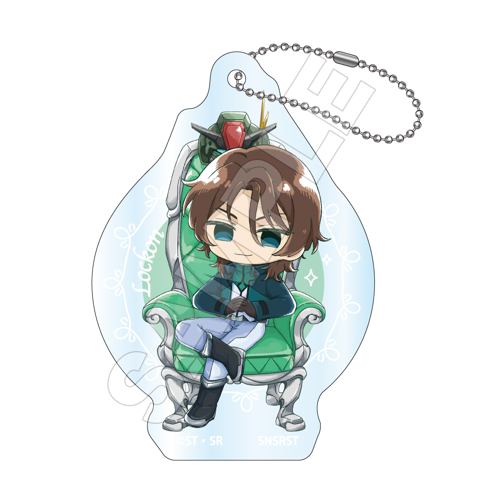 機動戦士ガンダム00 Sketchu! 玉座 アクリルキーチェーン ロックオン・ストラトス 画像 4 | AniSmile