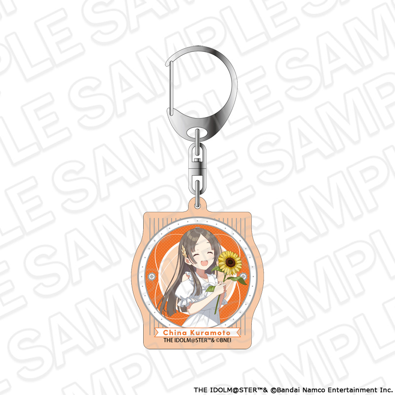 学園アイドルマスター オーロラアクリルキーホルダー 倉本千奈 sunflower ver. Image 2 | AniSmile