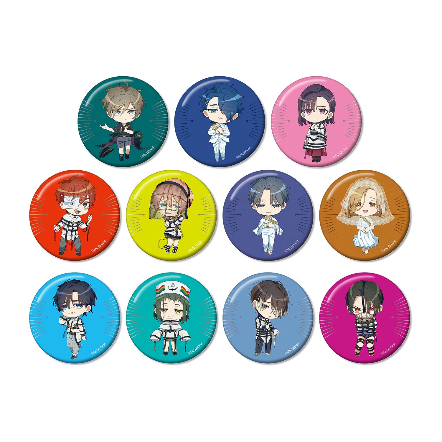 MILGRAM -ミルグラム- トレーディング 公式ちびキャラ Season 3 ver. 缶バッジ(単位/単品) 画像 3 | AniSmile