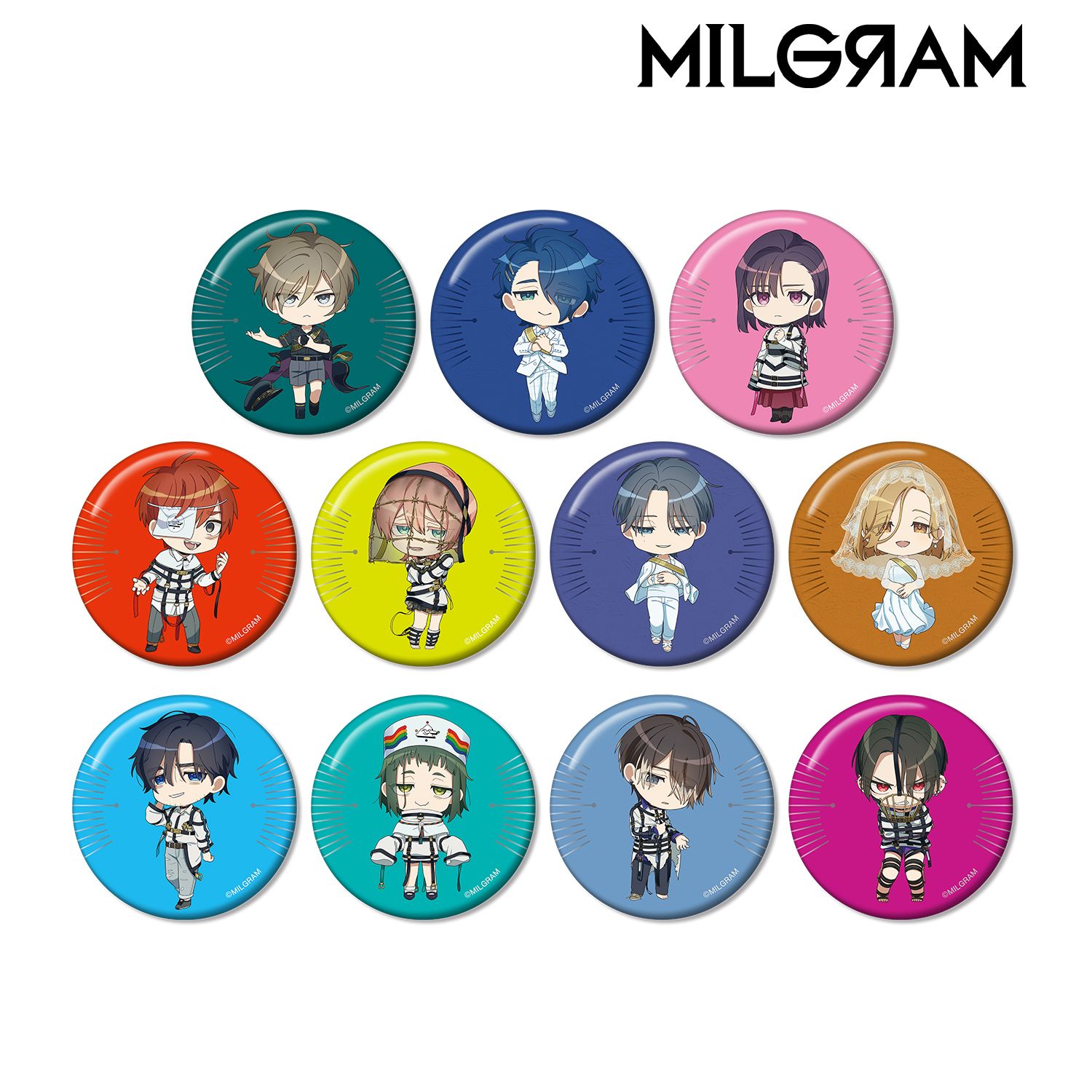 MILGRAM -ミルグラム- トレーディング 公式ちびキャラ Season 3 ver. 缶バッジ(単位/単品) 画像 4 | AniSmile