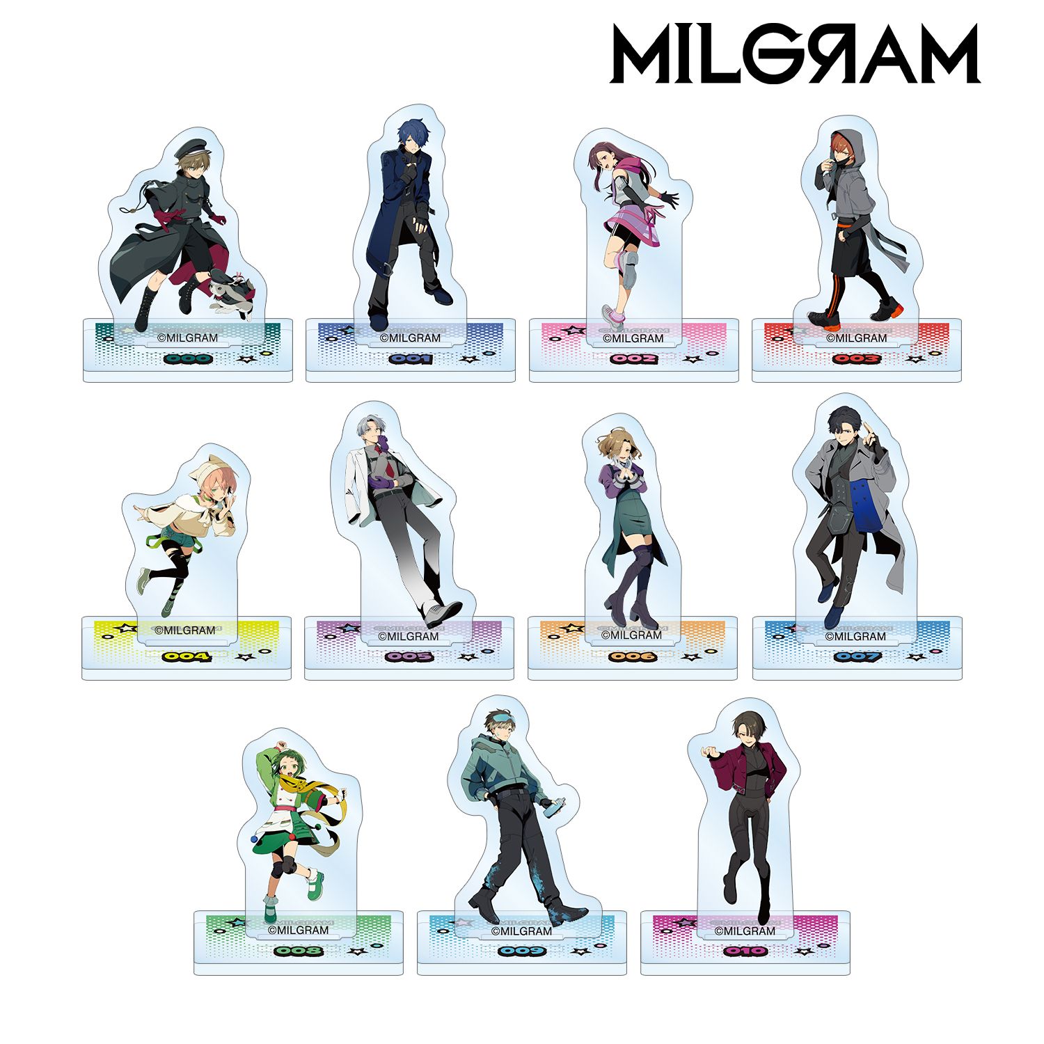 MILGRAM -ミルグラム- 描き下ろし アメコミ風ver. トレーディングミニアクリルスタンド(単位/単品) 画像 3 | AniSmile