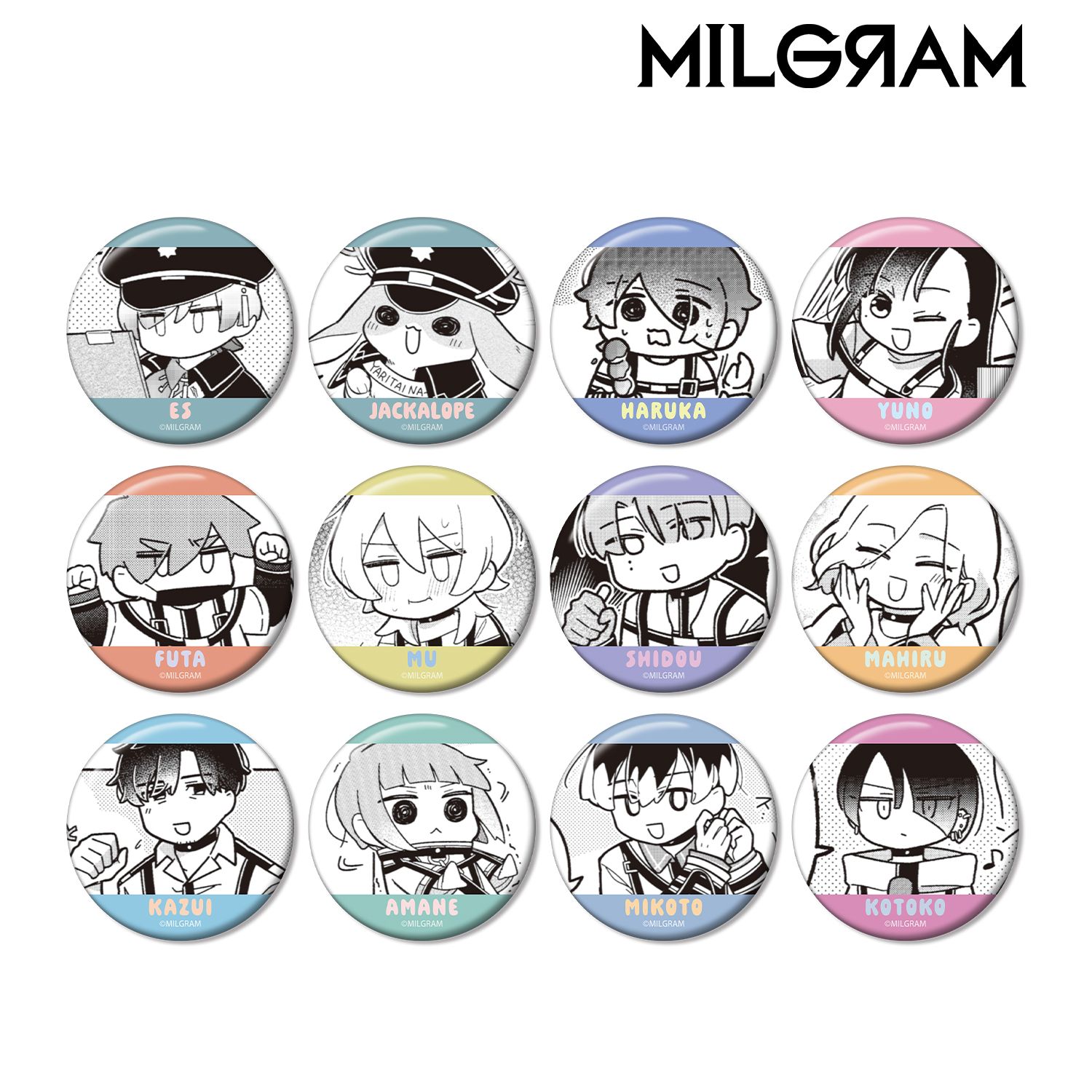 MILGRAM -ミルグラム- トレーディング ミニグラム コマ缶バッジ(単位/単品) 画像 5 | AniSmile