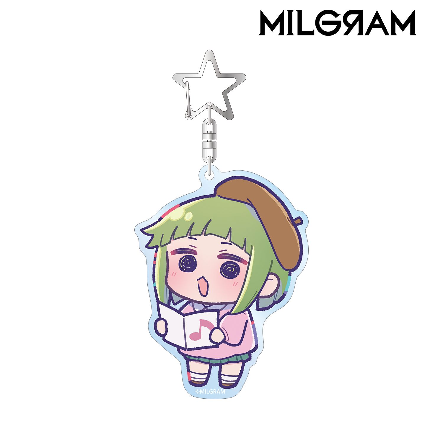 MILGRAM -ミルグラム- 描き下ろし アマネ ミニグラム 幼稚園ver. BIGアクリルキーホルダー 画像 4 | AniSmile