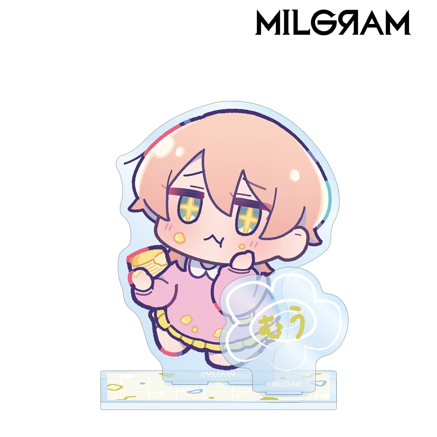 MILGRAM -ミルグラム- 描き下ろし ムウ ミニグラム 幼稚園ver. パーツ付きBIGアクリルスタンド 画像 6 | AniSmile