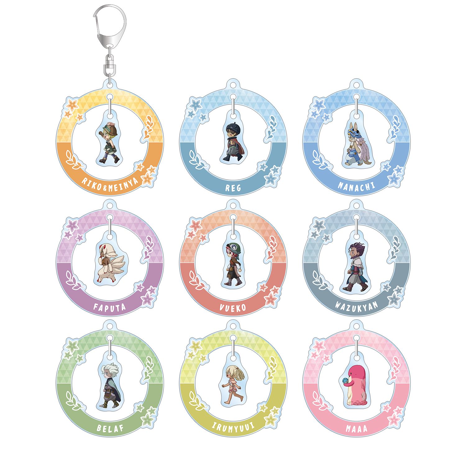 メイドインアビス 烈日の黄金郷 トレーディング ちびとこ ゆらゆらアクリルキーホルダー(単位/単品) - AniSmile