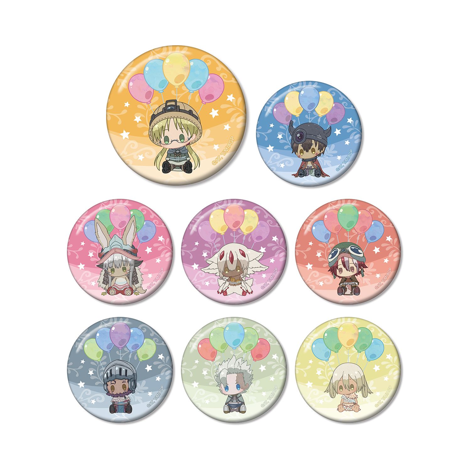 メイドインアビス 烈日の黄金郷 トレーディング POPOON 缶バッジ(単位/単品) - AniSmile