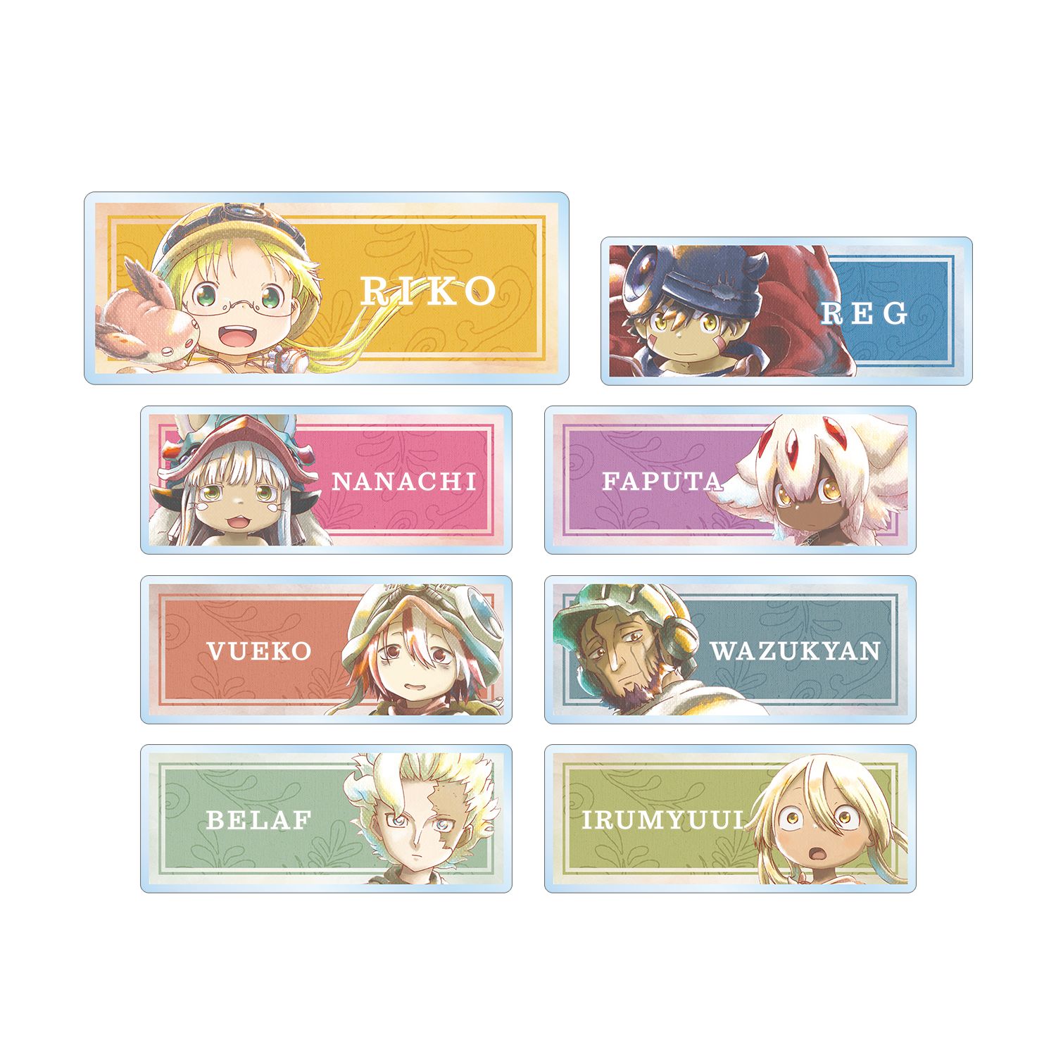メイドインアビス 烈日の黄金郷 トレーディング Ani-Art aqua label アクリルネームプレート(単位/単品) - AniSmile