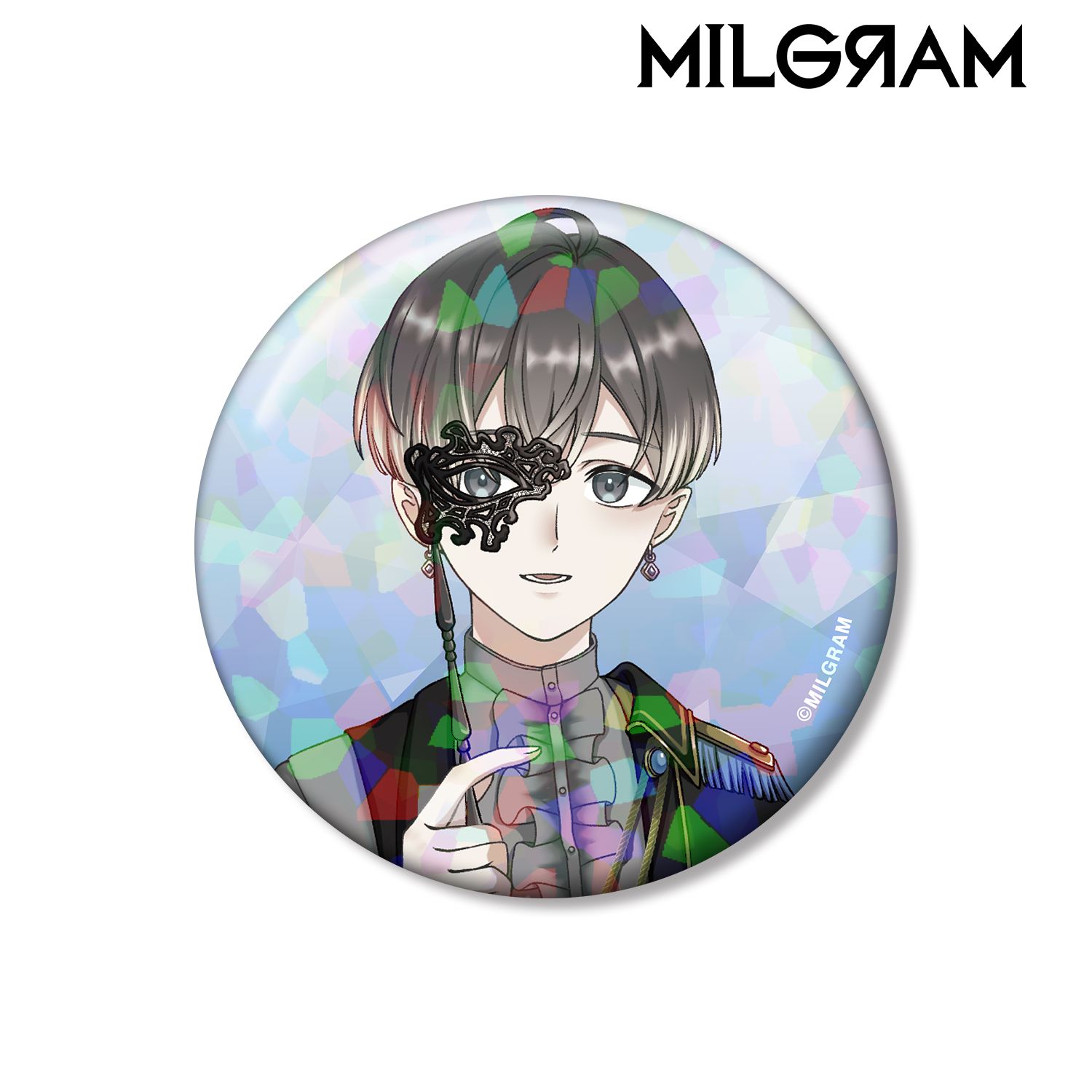 MILGRAM -ミルグラム- 描き下ろし ミコト バースデーver. 第2弾 ホログラム缶バッジ Image 2 | AniSmile
