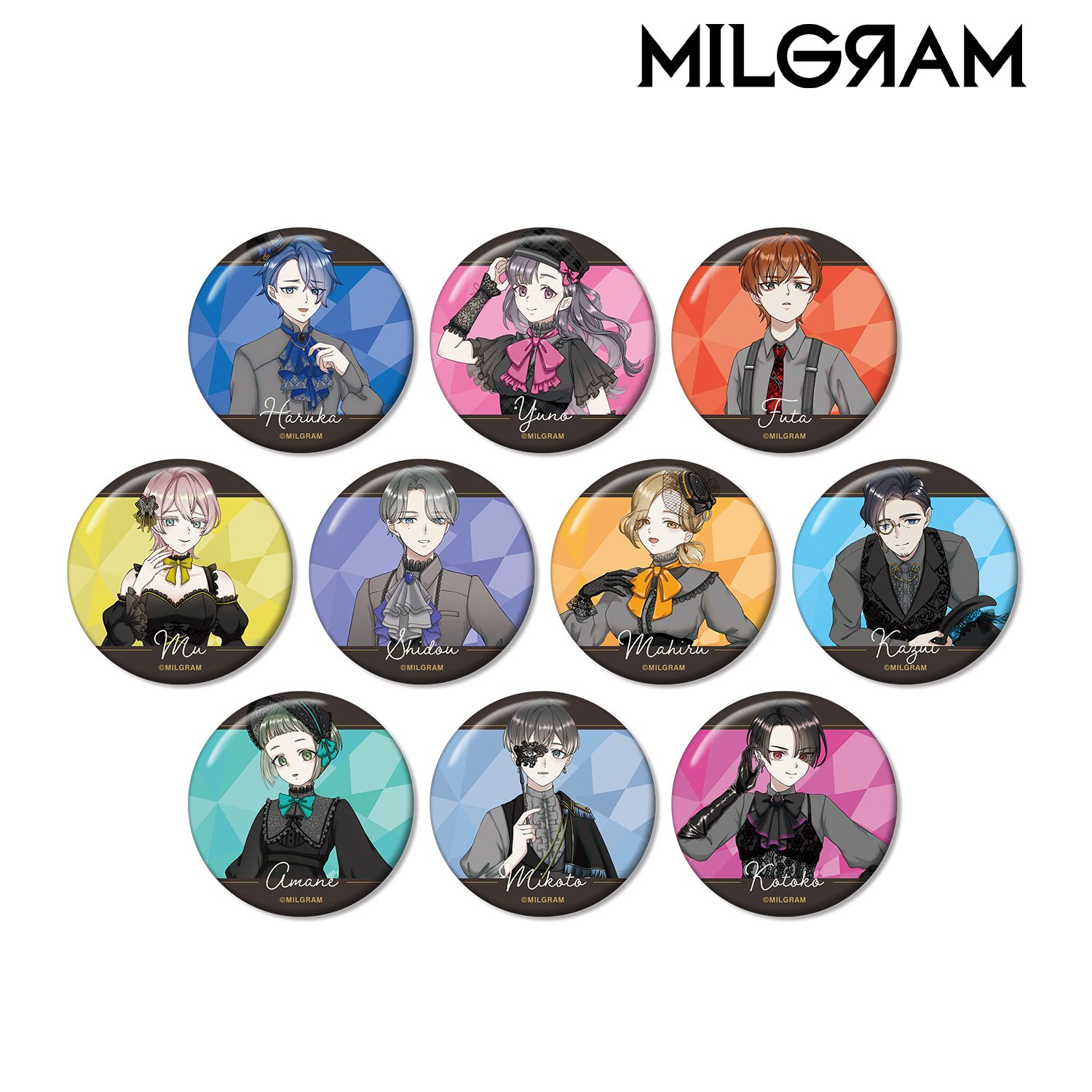MILGRAM -ミルグラム- 描き下ろし バースデーver. 第2弾 トレーディング缶バッジ(単位/単品) 画像 4 | AniSmile
