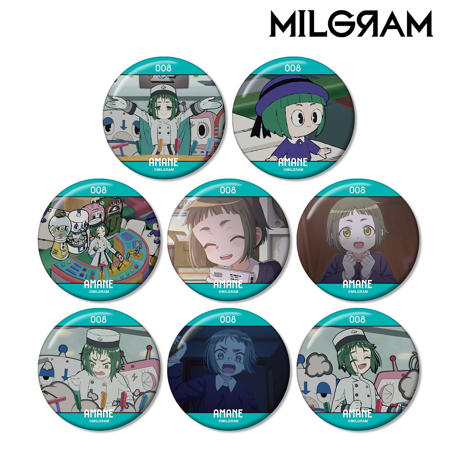 MILGRAM -ミルグラム- トレーディング MV 缶バッジ アマネ『なんでもにうむ』(単位/単品) 画像 2 | AniSmile