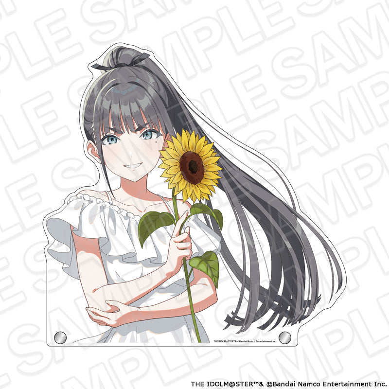 学園アイドルマスター 特大ダイカットアクリルボード 雨夜 燕 sunflower ver. - AniSmile