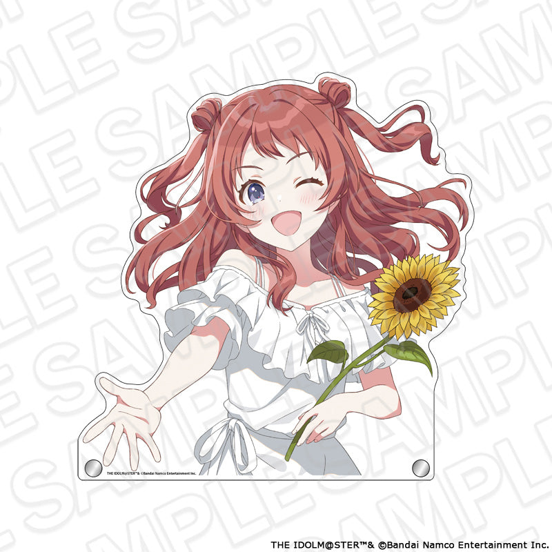学園アイドルマスター 特大ダイカットアクリルボード 花海咲季 sunflower ver. - AniSmile