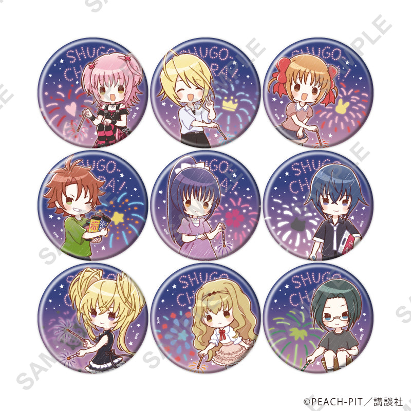 缶バッジ「しゅごキャラ!」49/花火ver. ブラインド(全9種)(グラフアートイラスト) - AniSmile