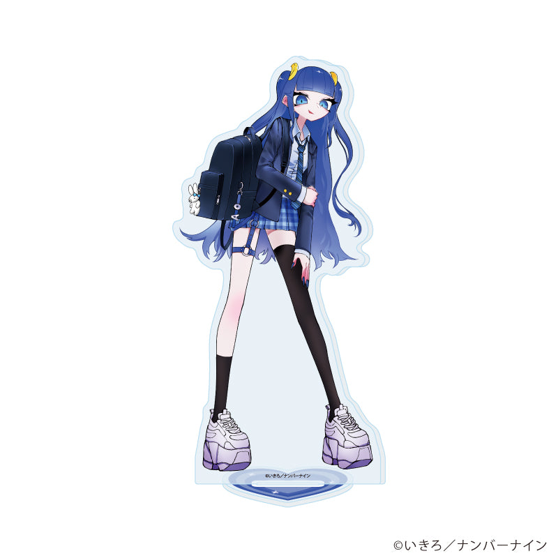 アクリルスタンド「魔法少女ピンクブルー」09/ブルー ギャルver.(描き下ろしイラスト) - AniSmile