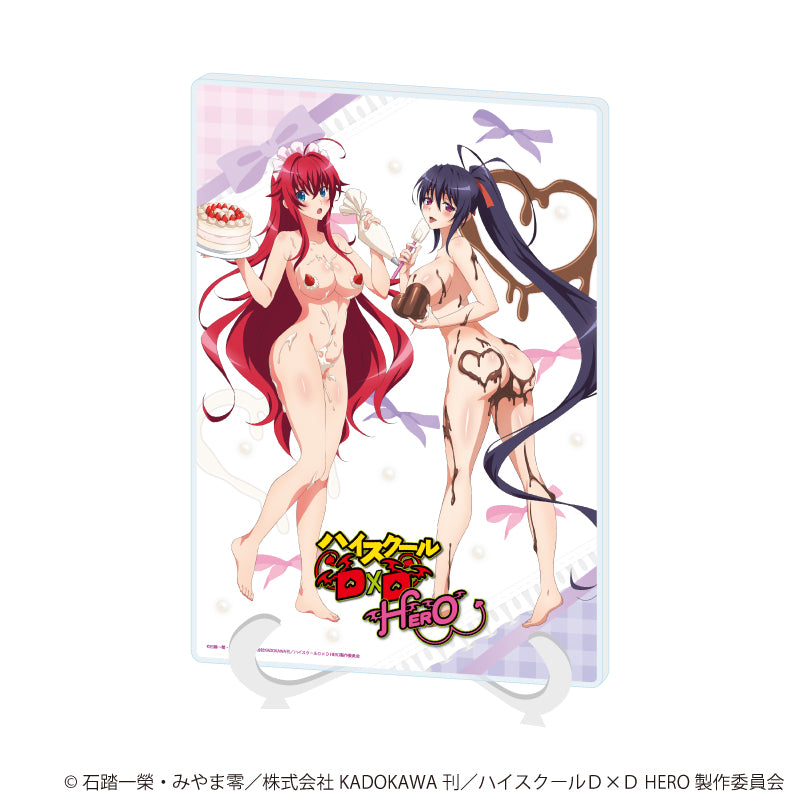 アクリルアートボード(A5サイズ)「ハイスクールD×D HERO」02/リアス・グレモリー&姫島朱乃 エプロンなしVer.(描き下ろしイラスト) - AniSmile