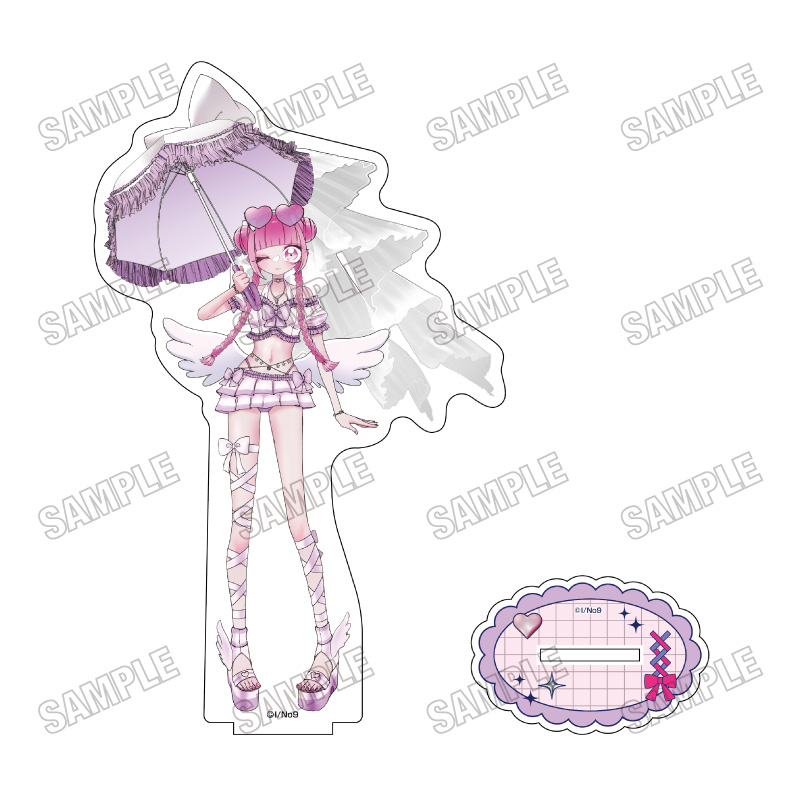 魔法少女ピンクブルー 描き下ろしBIGアクリルスタンド①ピンク - AniSmile