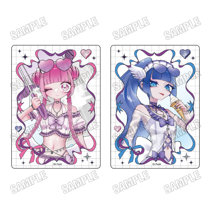 魔法少女ピンクブルー 描き下ろしクリアカードセット - AniSmile