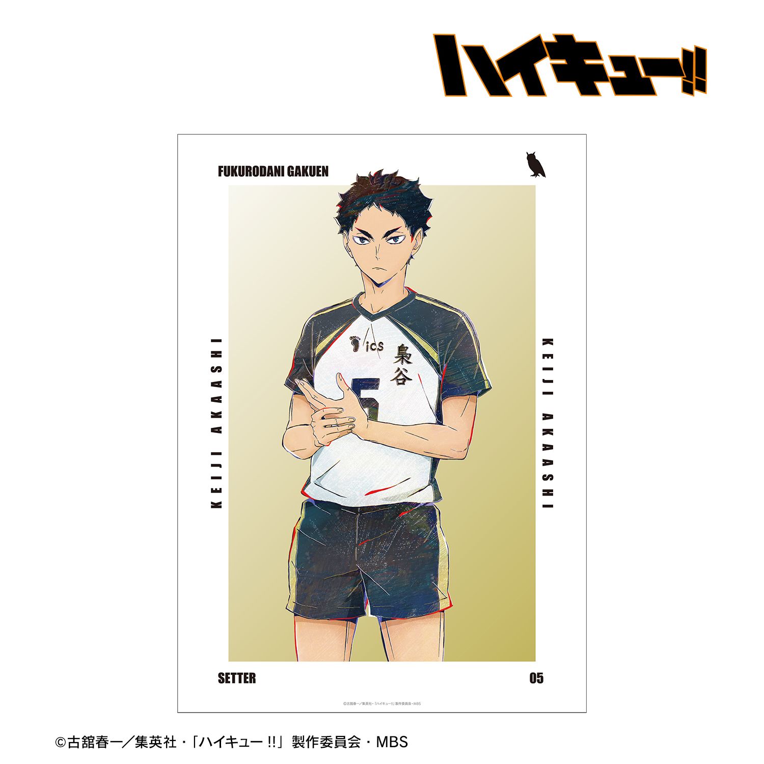 ハイキュー!! 赤葦京治 Ani-Art 第6弾 A3マット加工ポスター 画像 2 | AniSmile