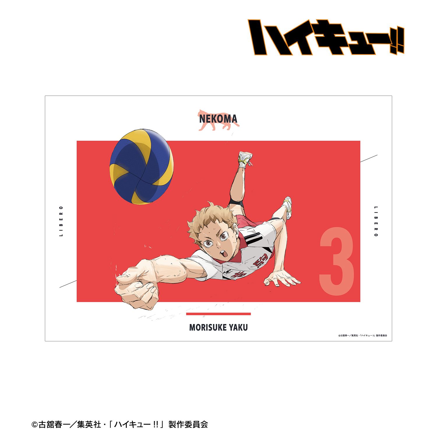 『劇場版ハイキュー!! ゴミ捨て場の決戦』 夜久衛輔 A3マット加工ポスター Image 2 | AniSmile
